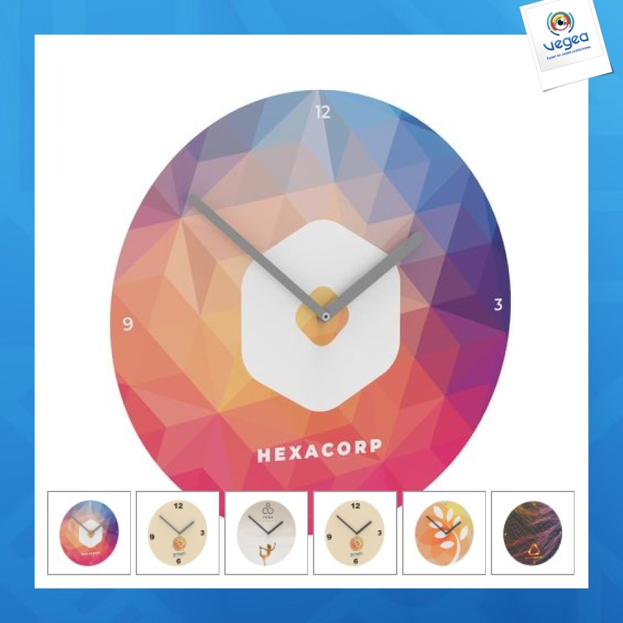 Horloge murale publicitaire horae rond 250mm