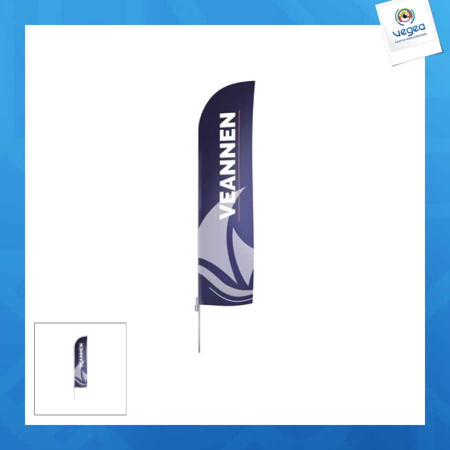 Beachflag publicitaire 70x300cm