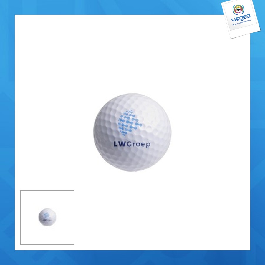 Balle de golf publicitaire 2 couches standard