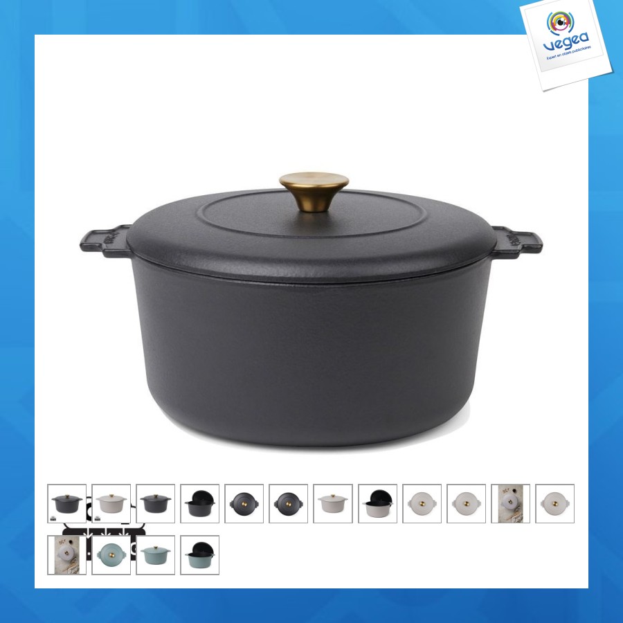 Vinga cocotte personnalisable 5.5l monte heritage