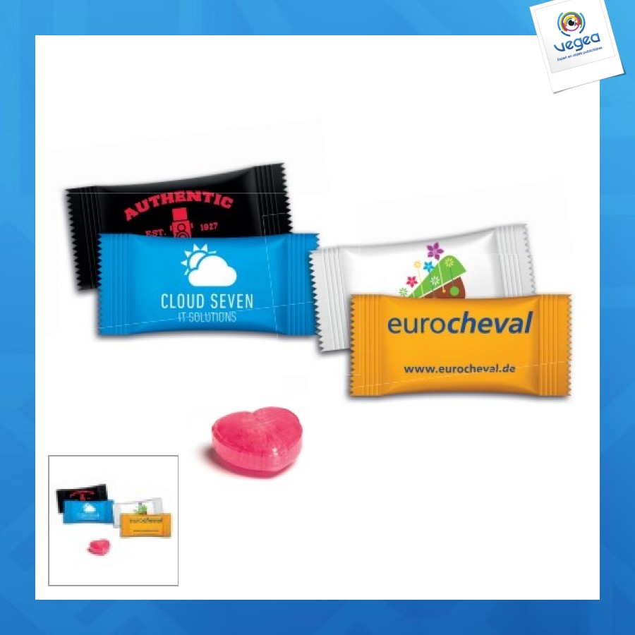 Kg de bonbons en forme de coeur
