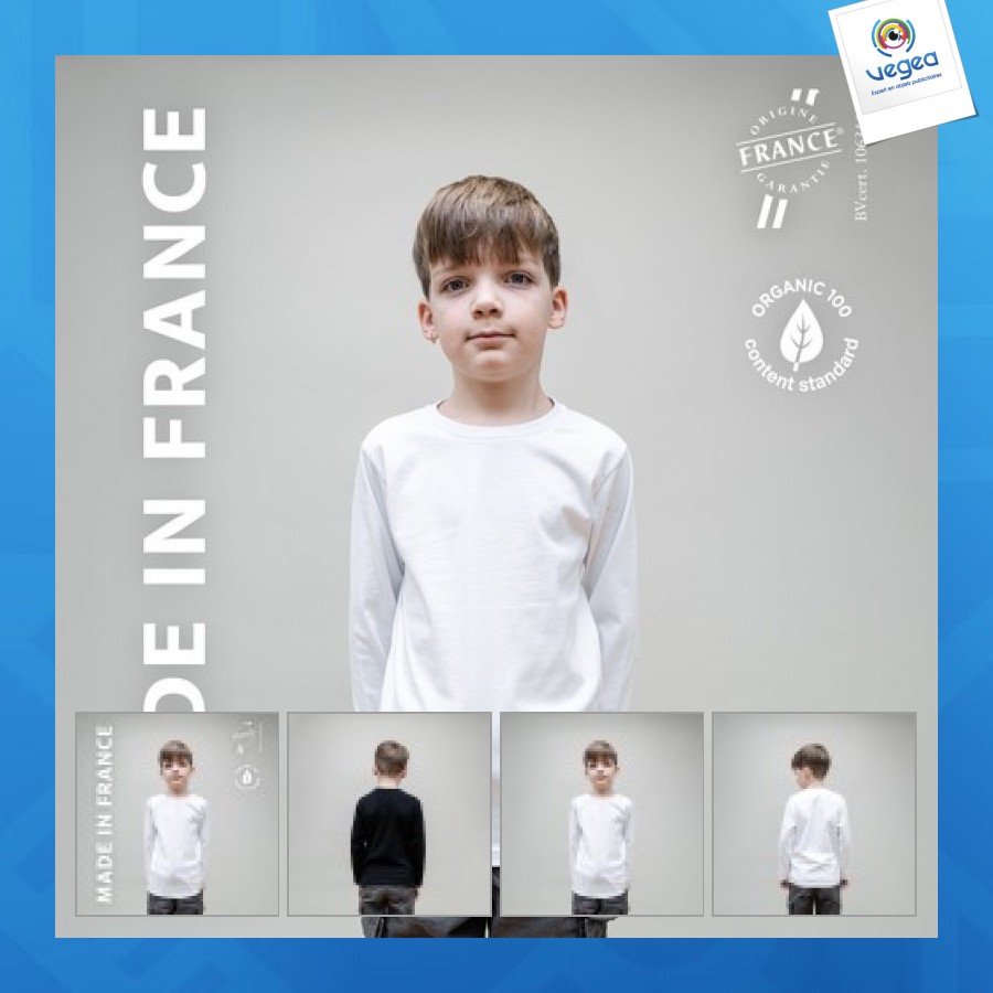 T-shirt publicitaire enfant manches longues