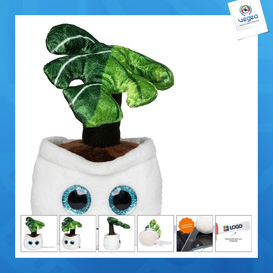 Peluche publicitaire monstera