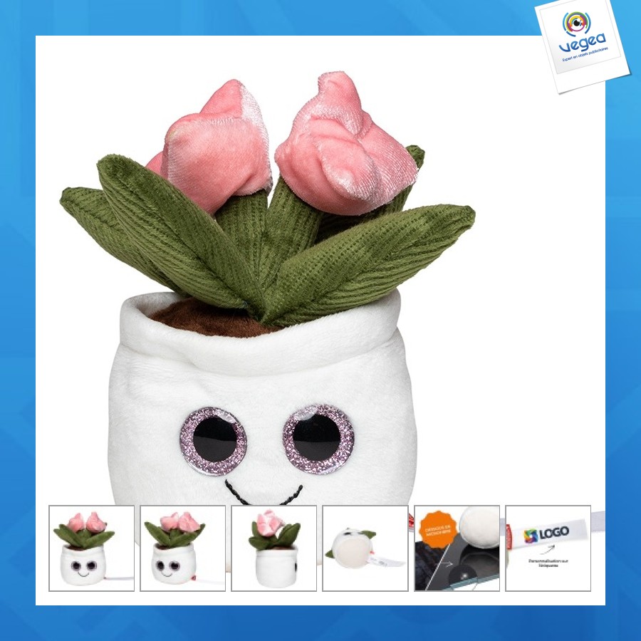 Peluche personnalisable tulipe