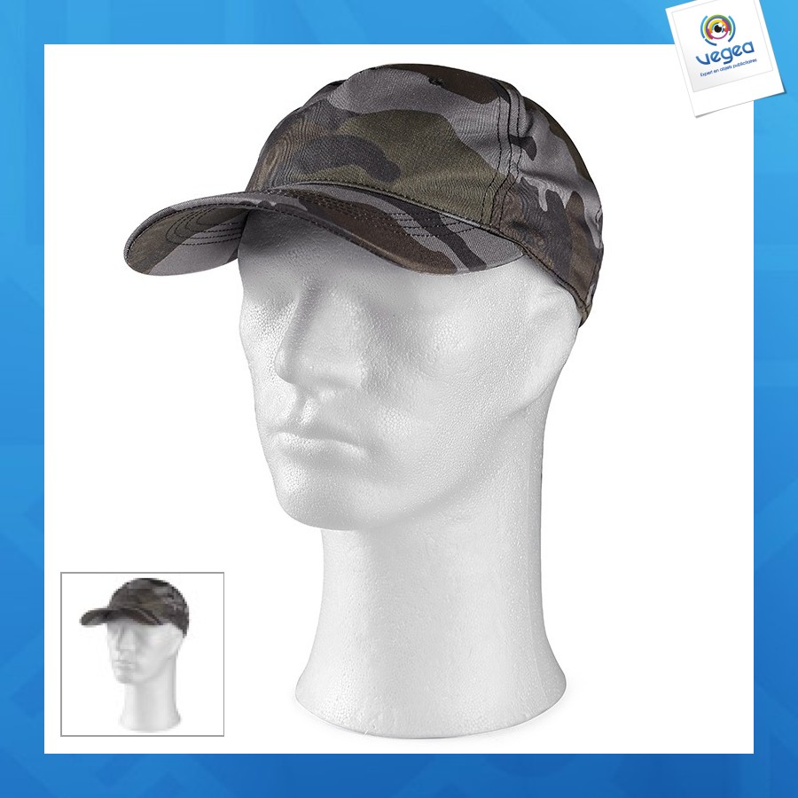 Casquette de travail camouflage unisexe