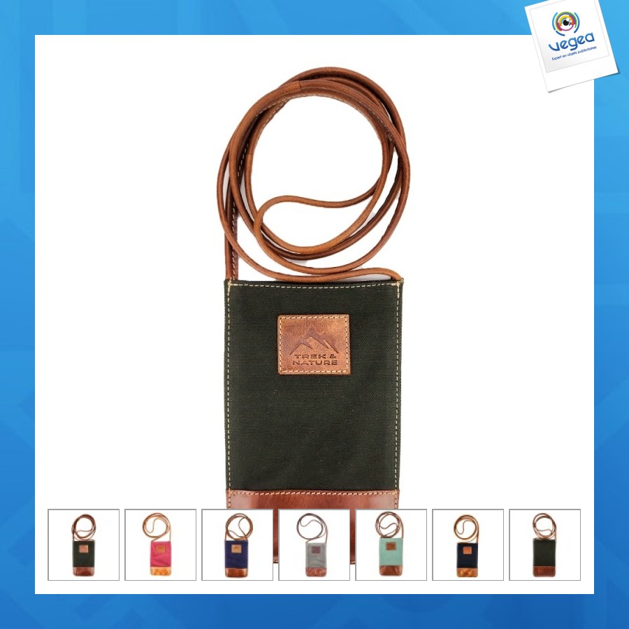 Pochette personnalisable smartphone peach trek nature