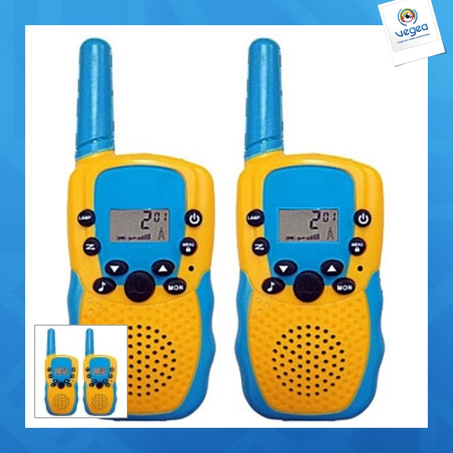 Talkie-walkie enfant avec lampe de secours