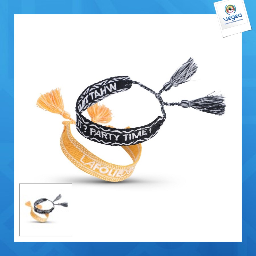 Bracelet personnalisable fantaisie tissé