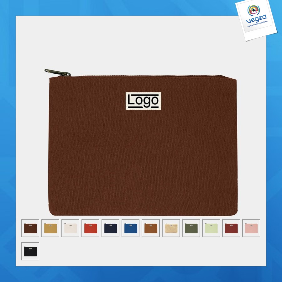 Pochette colette m coton bio 350g l25/h18cm