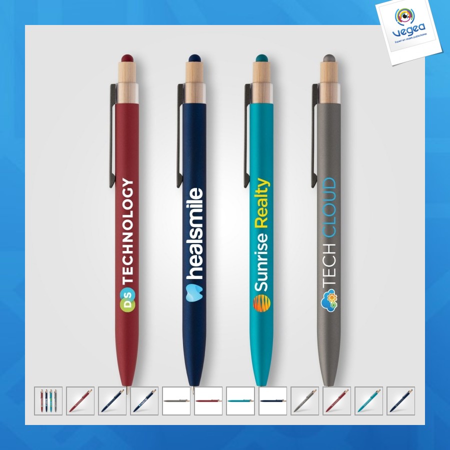 Stylo reborn stylus en aluminium recyclé colour jet