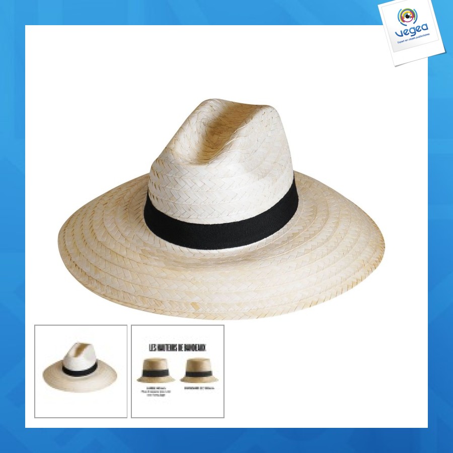 Chapeau paille blanche