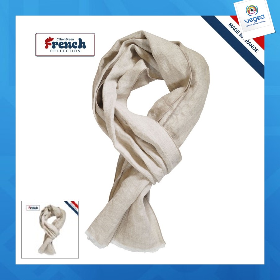 Chèche publicitaire lin 160g