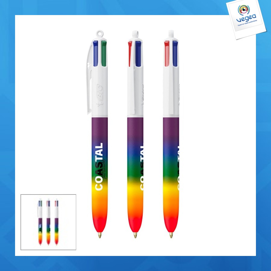Bic® 4 couleurs® rainbow decor