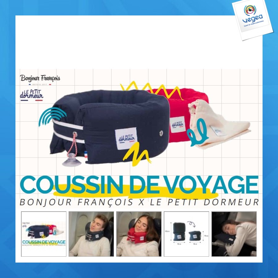Coussin de voyage personnalisé le petit dormeur