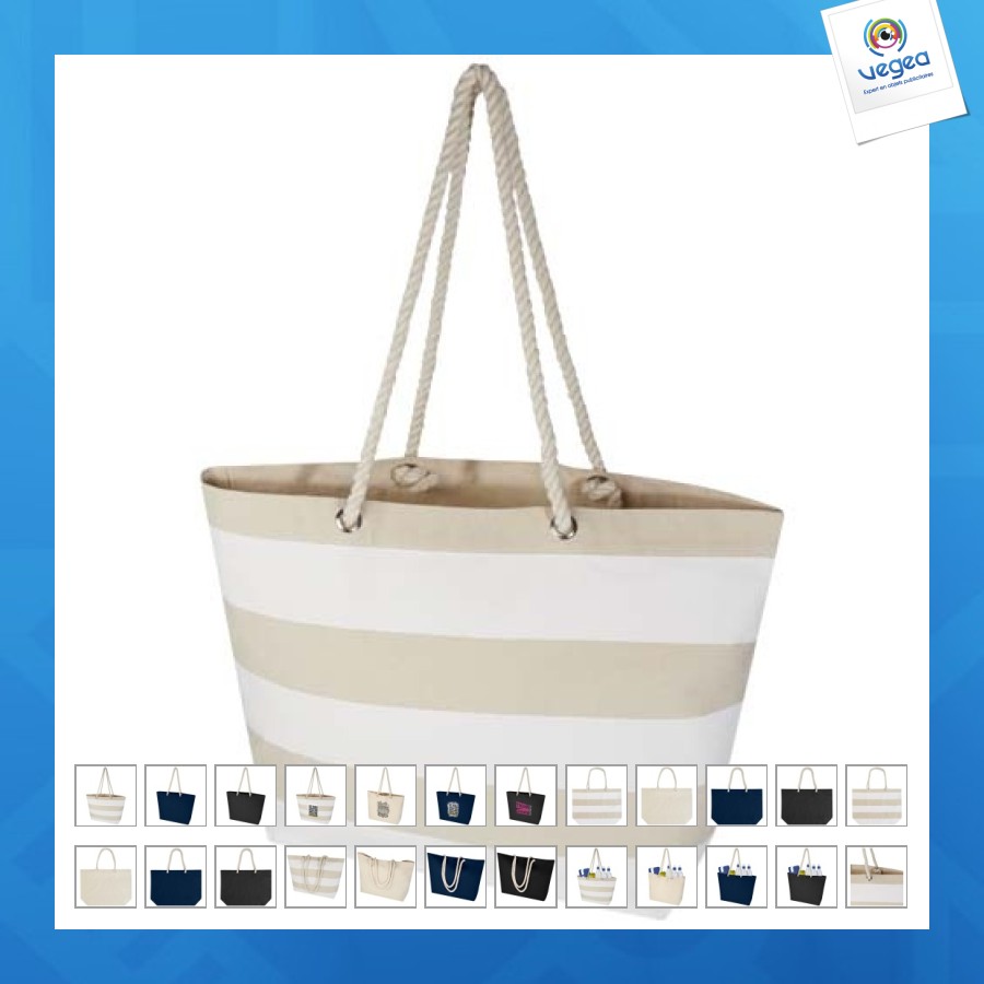 Tote bag personnalisable de plage florida recyclé grs 270 g/m²