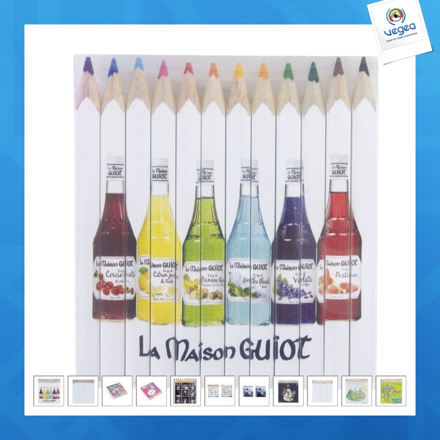Set quadri 12 couleurs 8,7cm