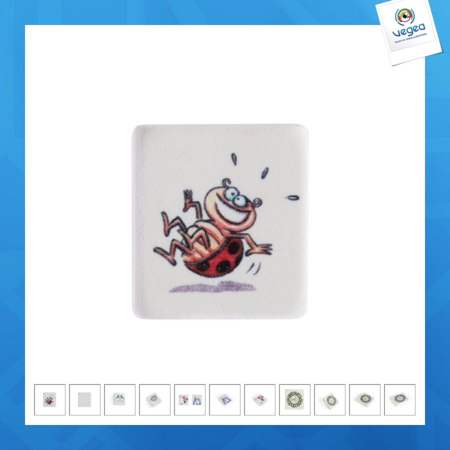 Gomme personnalisée carree