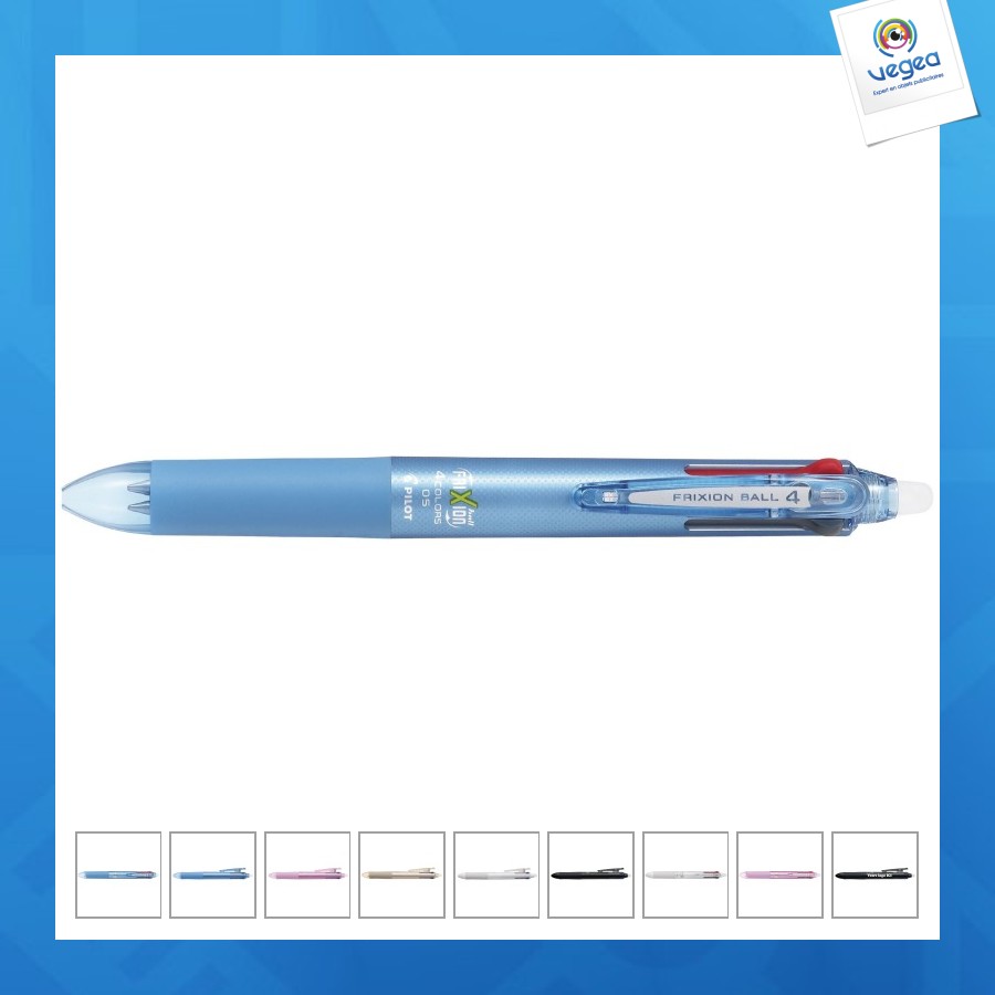 Frixion ball 4 colors - stylo roller publicitaire encre gel pointe fine