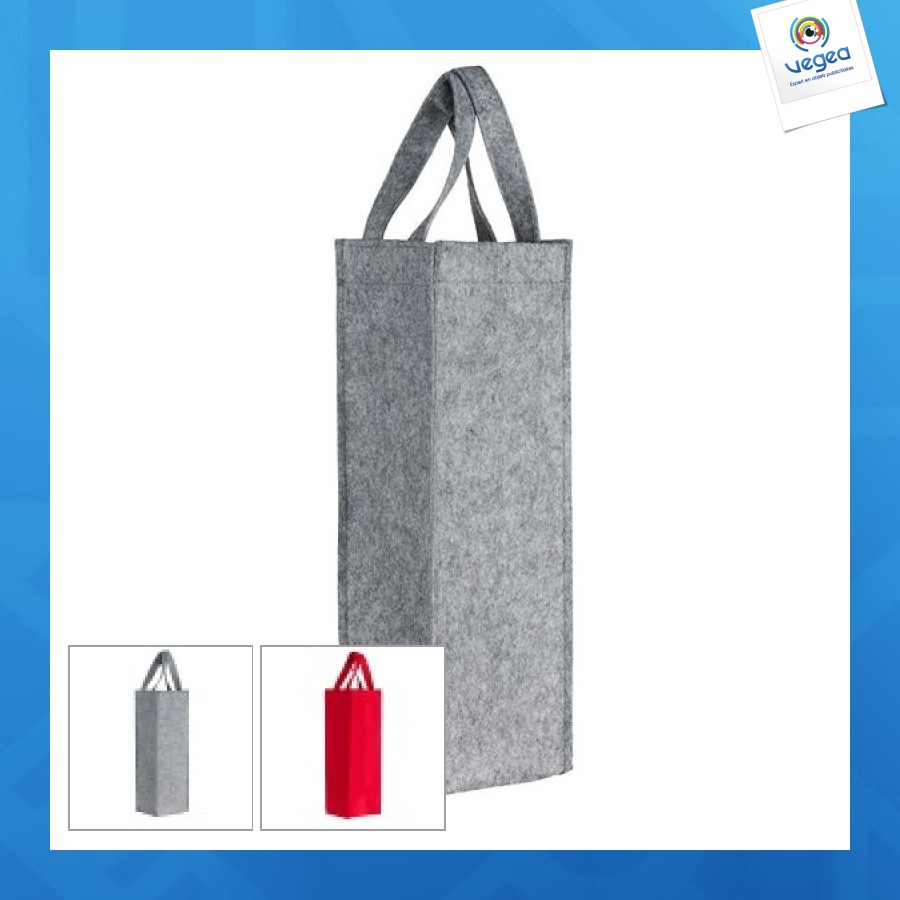 Sac à vin en feutre