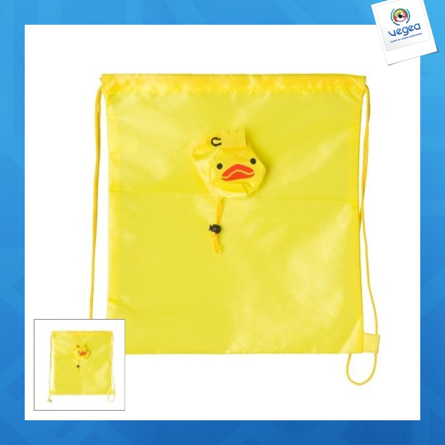 Sac à dos publicitaire en polyester canard