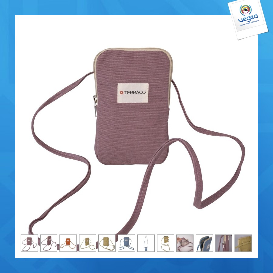 Pochette publicitaire pour téléphone portable en coton