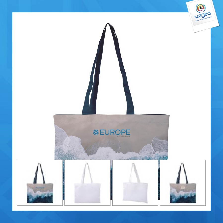 Tote bag avec logo polyester 180g