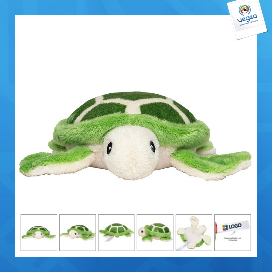 Peluche tortue publicitaire