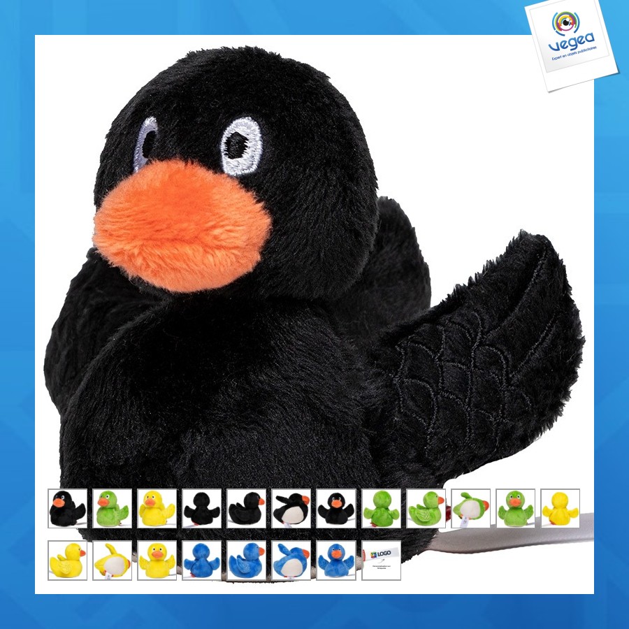 Peluche publicitaire canard