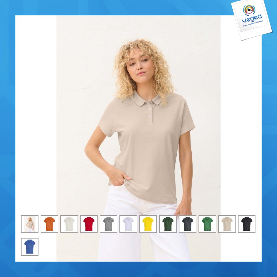 Polo manches courtes promotionnel pulse femme