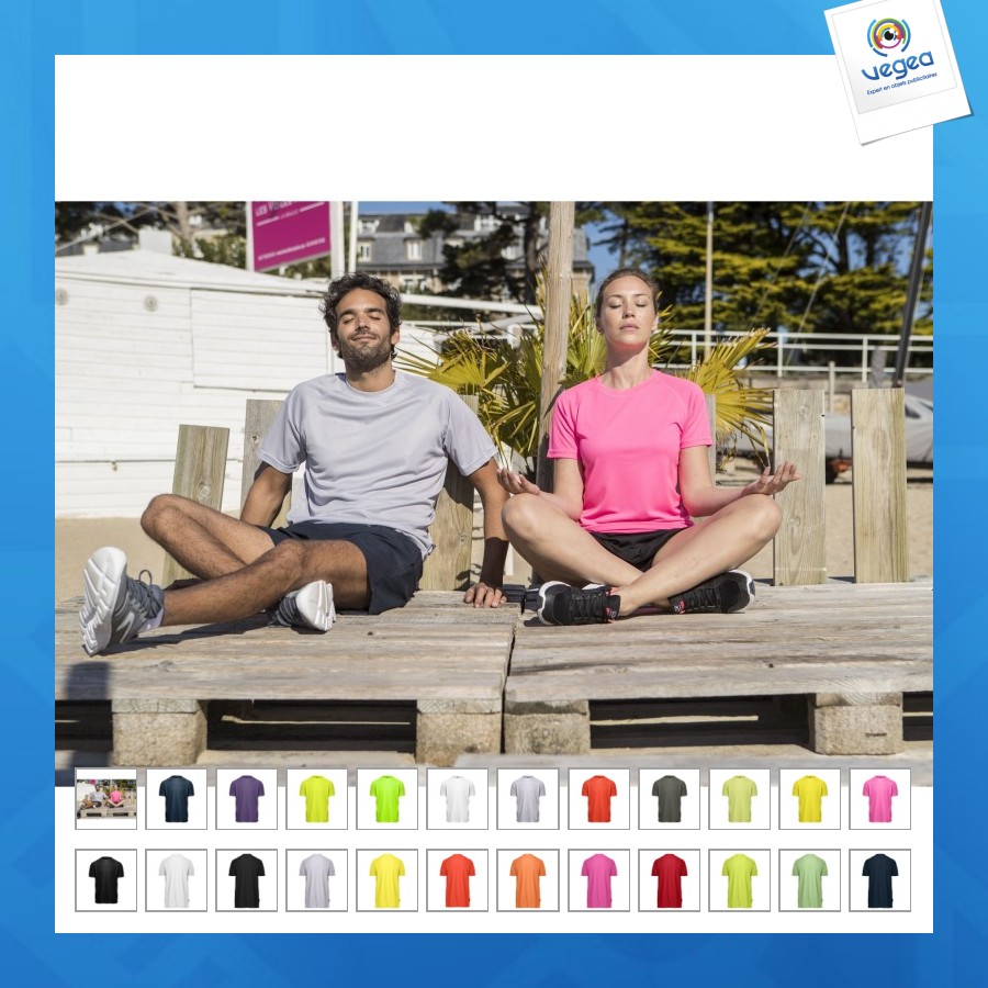 T-shirt respirant publicitaire homme