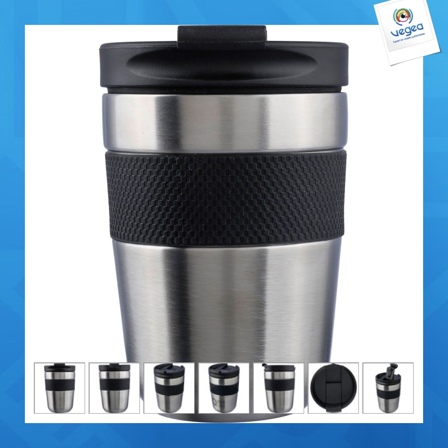 Mug isotherme personnalisable en acier inoxydable recyclé keith