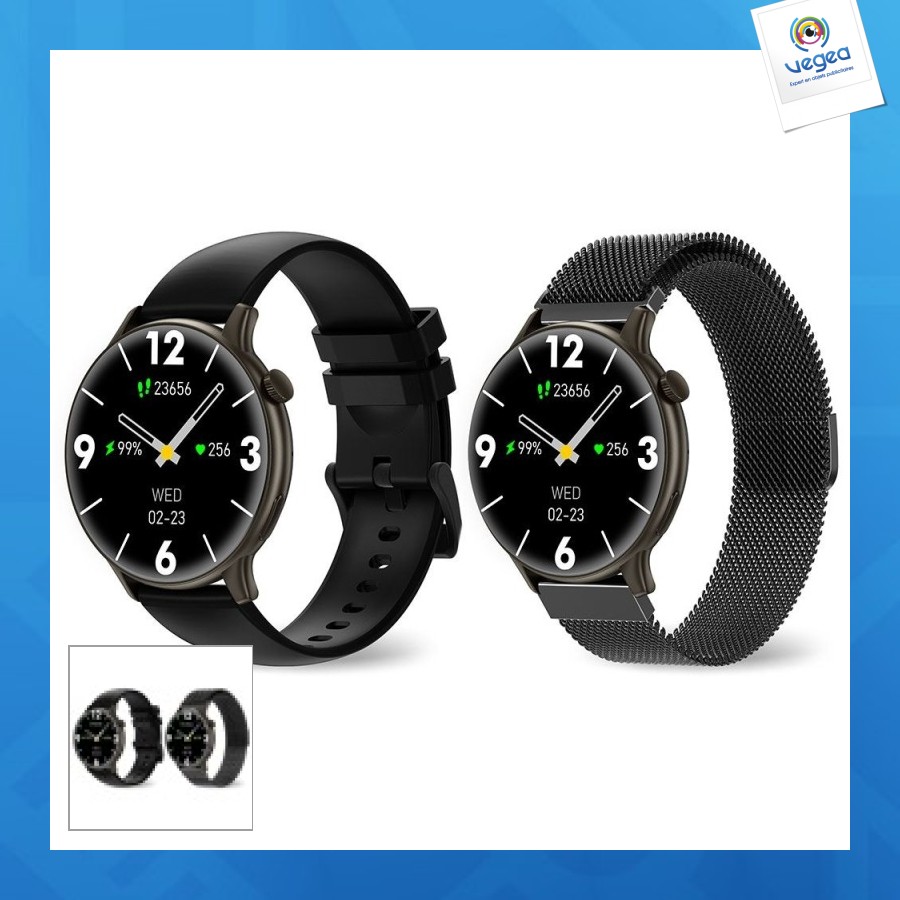 Montre connectée publicitaire