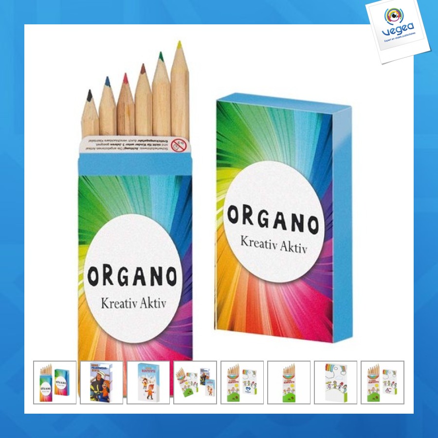 Boîte à crayons de couleur personnalisables