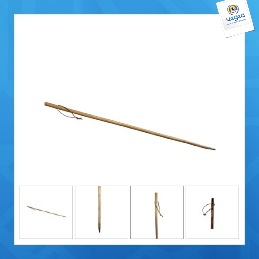 Bâton de marche promotionnel verni 110cm