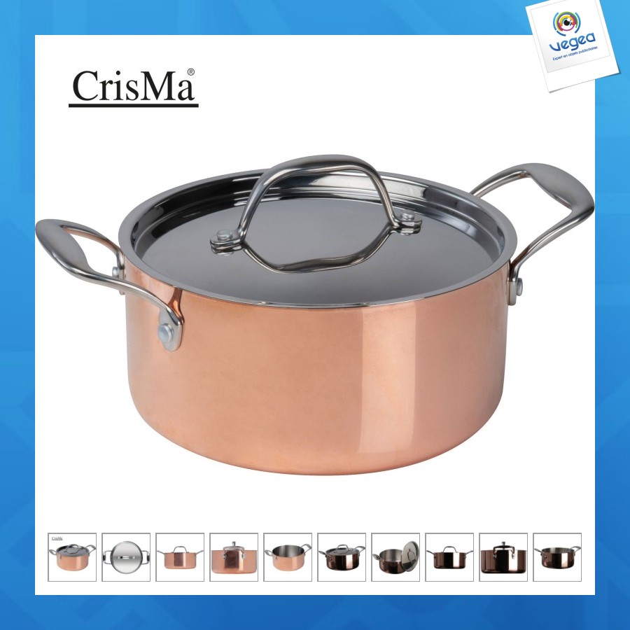 Casserole à induction avec couvercle