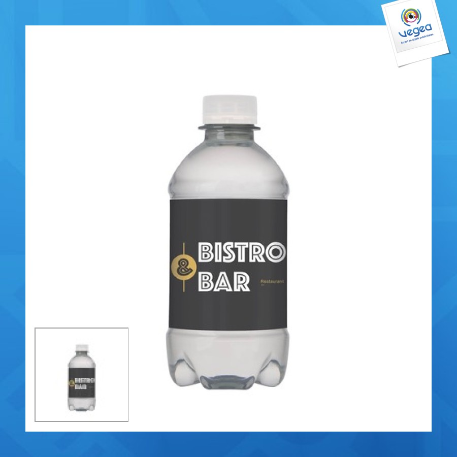 Eau de source pétillante 33cl avec bouchon à vis