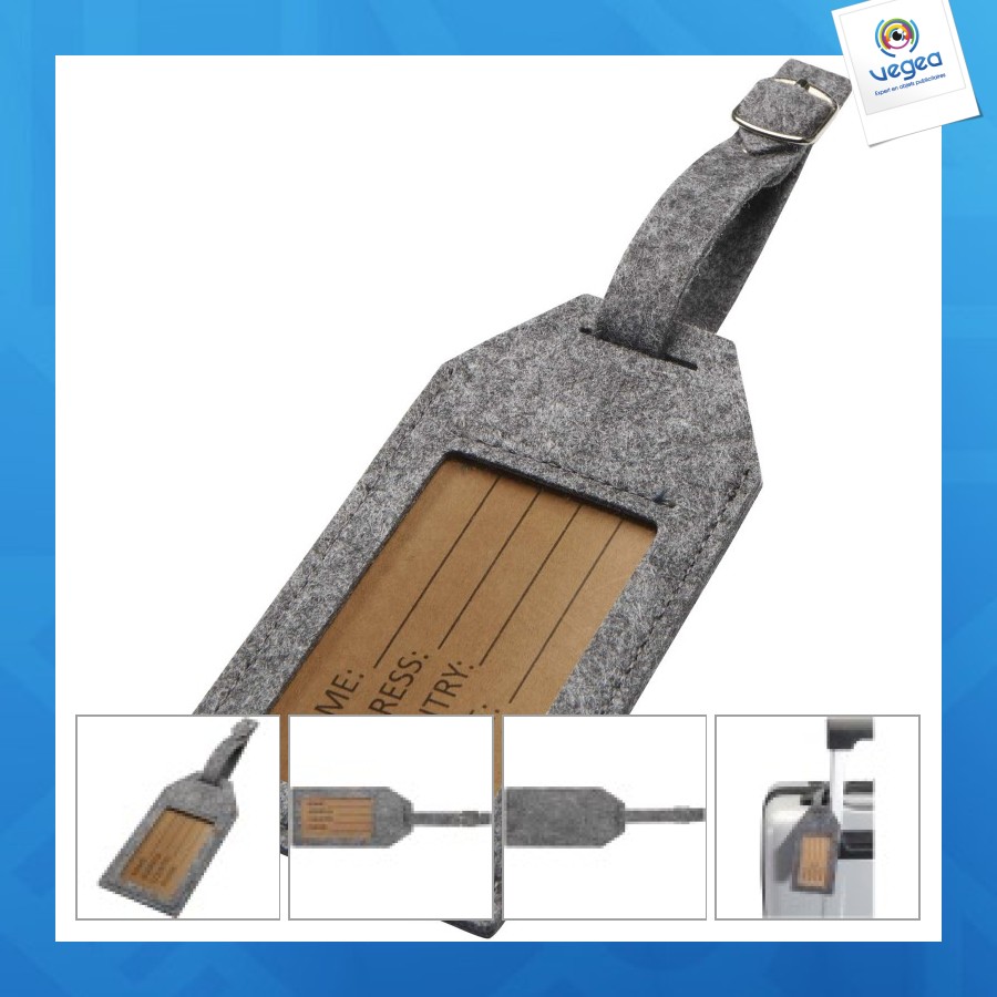étiquette à bagage personnalisable tie