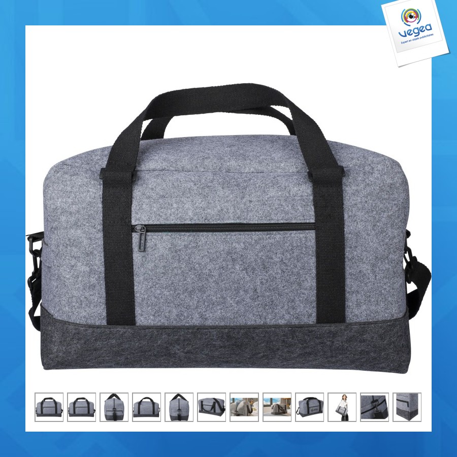 Sac de sport avec logo rpet en feutre corliss