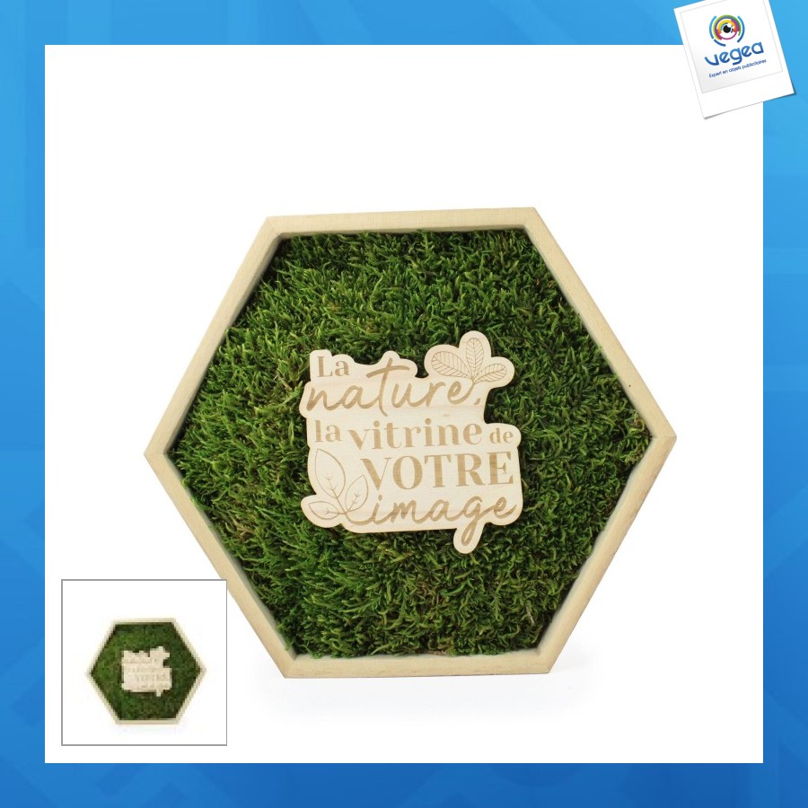Trophée personnalisable mousse hexagonal - à partir de 10ex sur devis