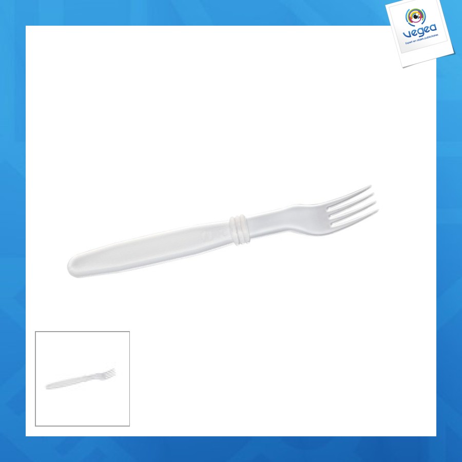 Fourchette translucide réutilisable en polypropylène pp