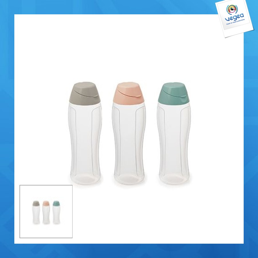 Gourde transparente à couvercle 75cl