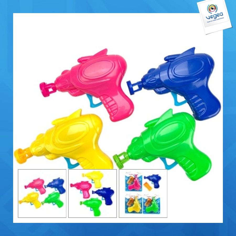 Pistolet à bulles recharge 60ml 4 coloris assortis