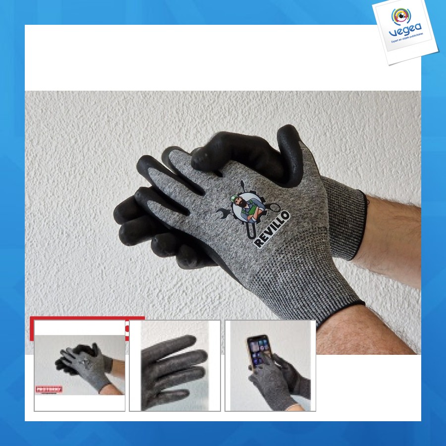 Gants personnalisables polyester trempé