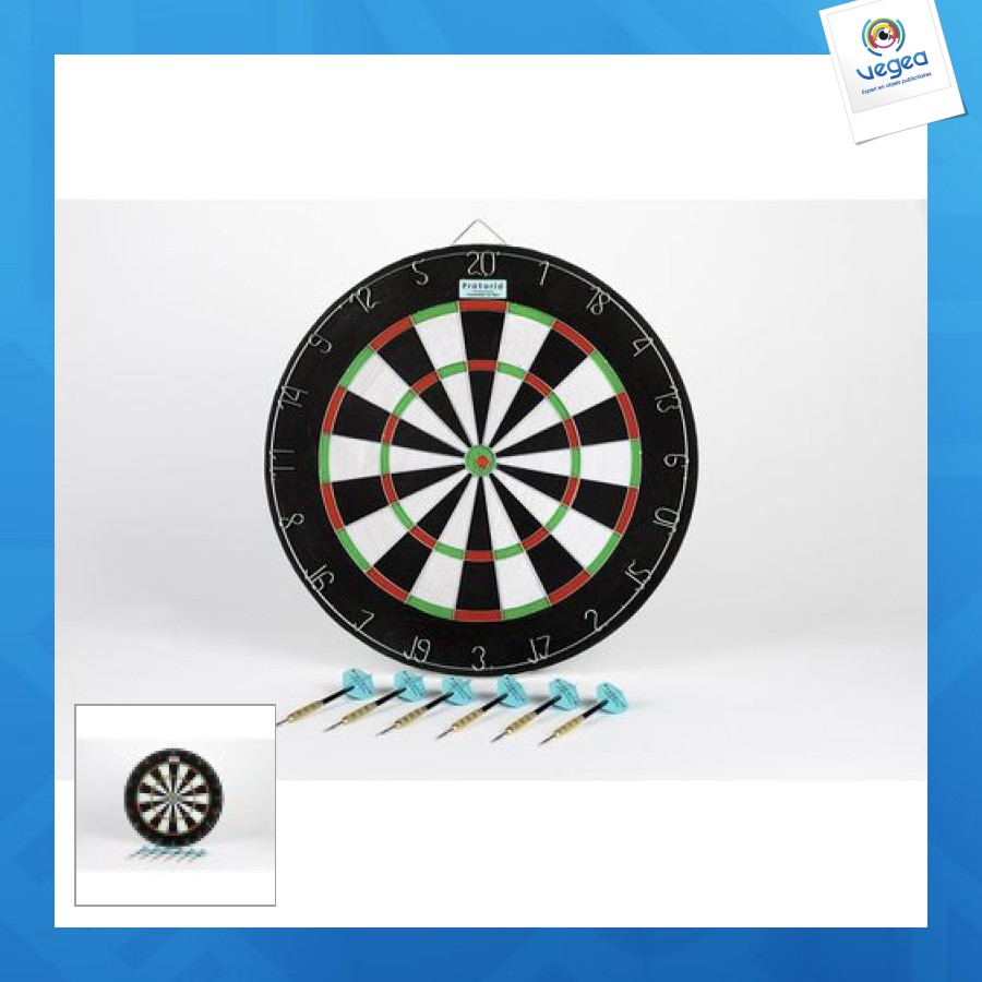 Jeu de fléchettes publicitaire économique ailletes imprimé