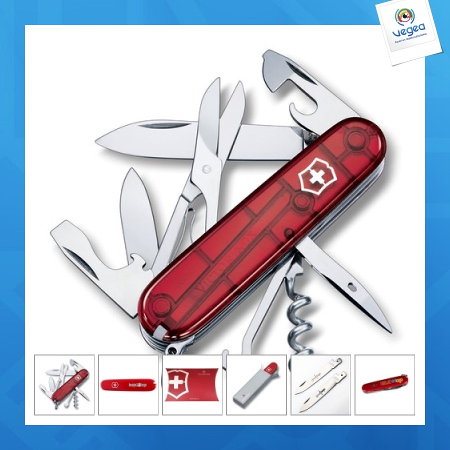 Couteau de poche personnalisé victorinox climber 91 mm