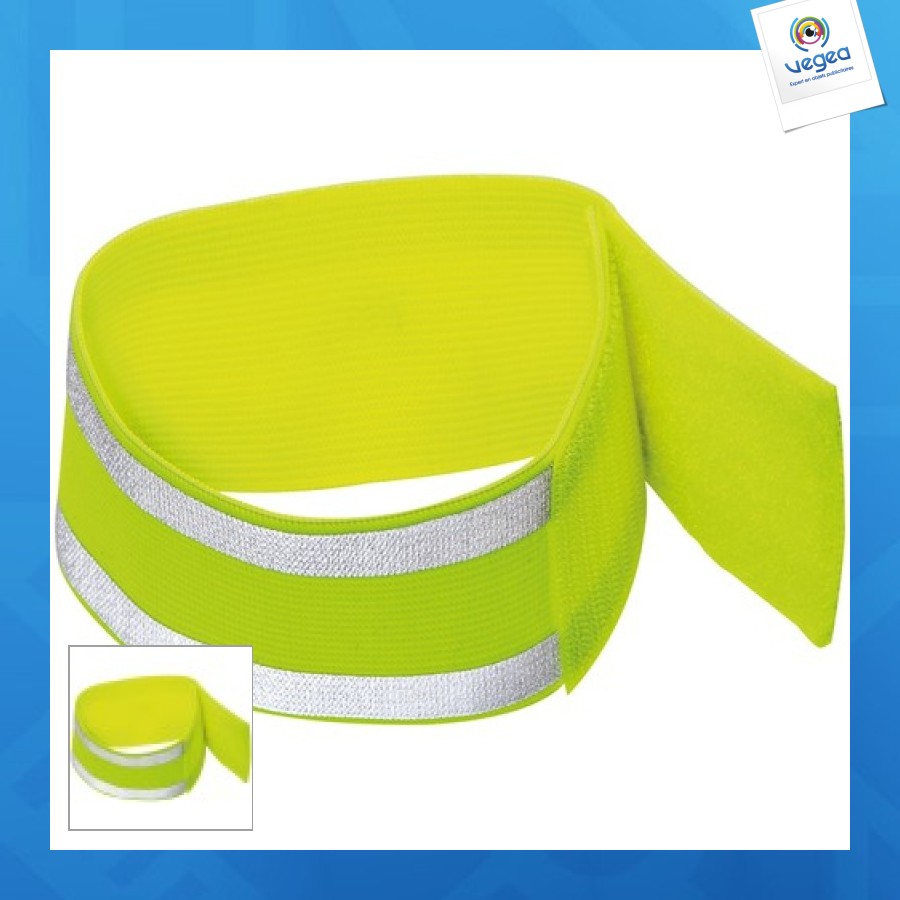 Bracelet publicitaire élastique réfléchissant
