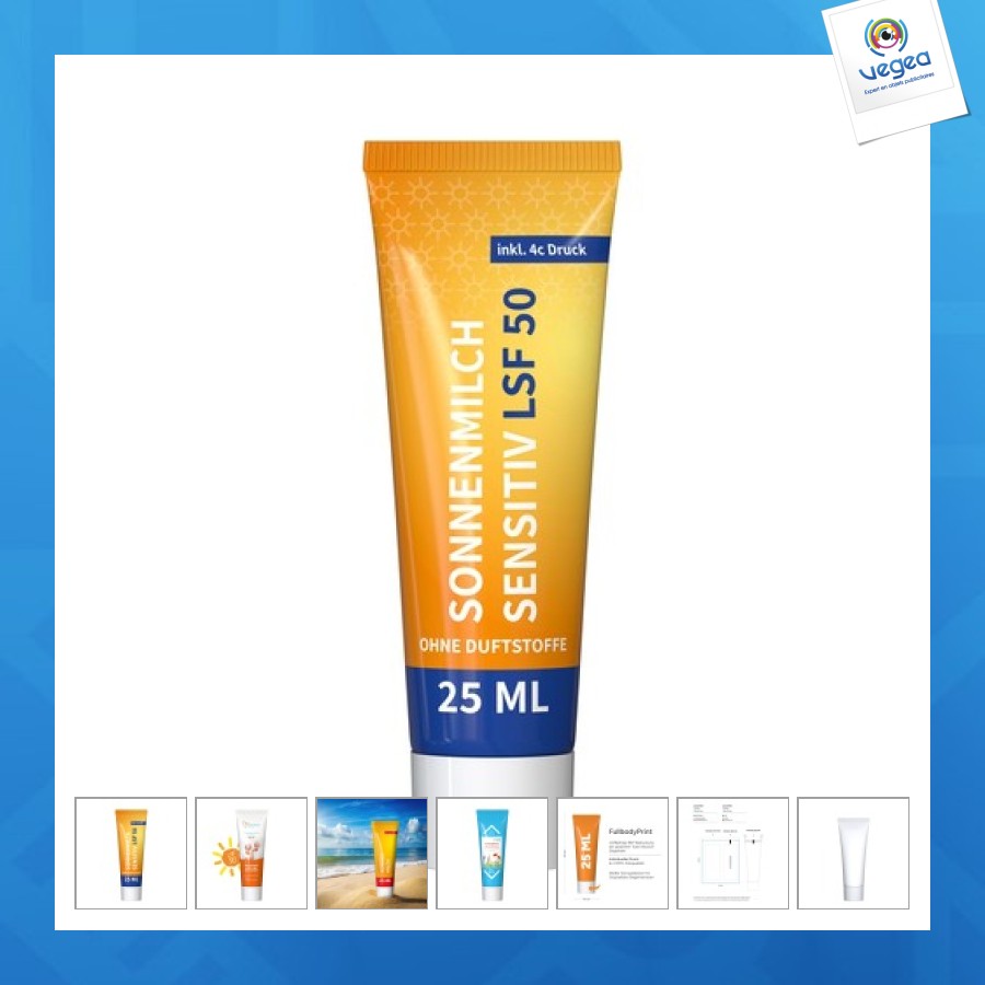 Lait solaire sensible fps 50, tube de 25ml