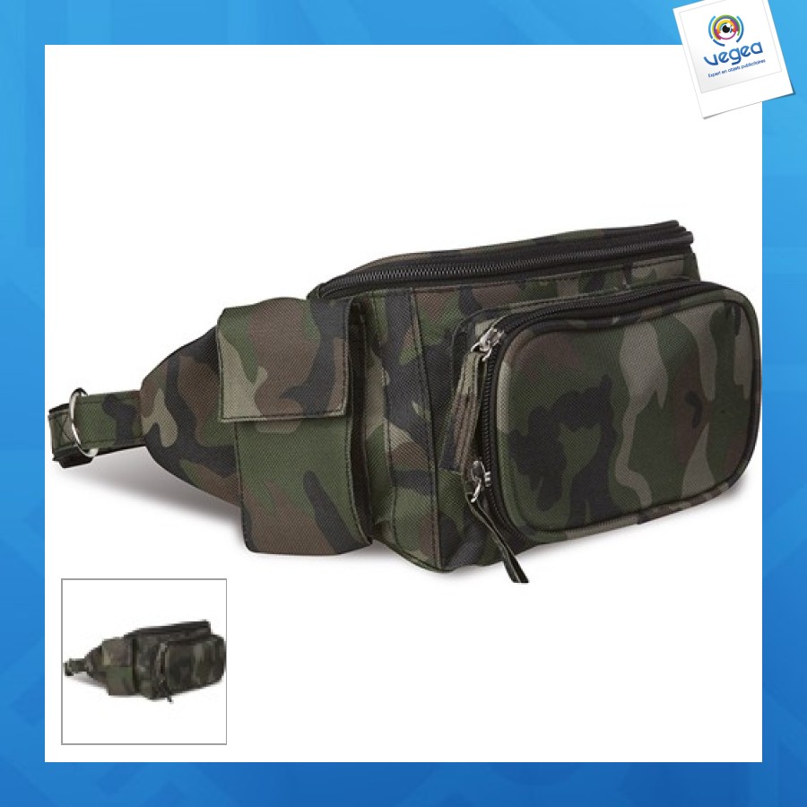 Banane multi-poches en polyester 600d camouflage