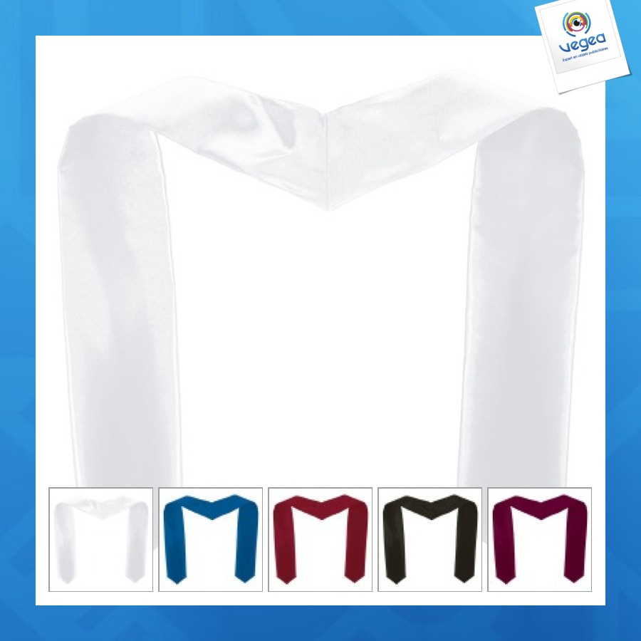 écharpe promotionnelle de remise de diplôme