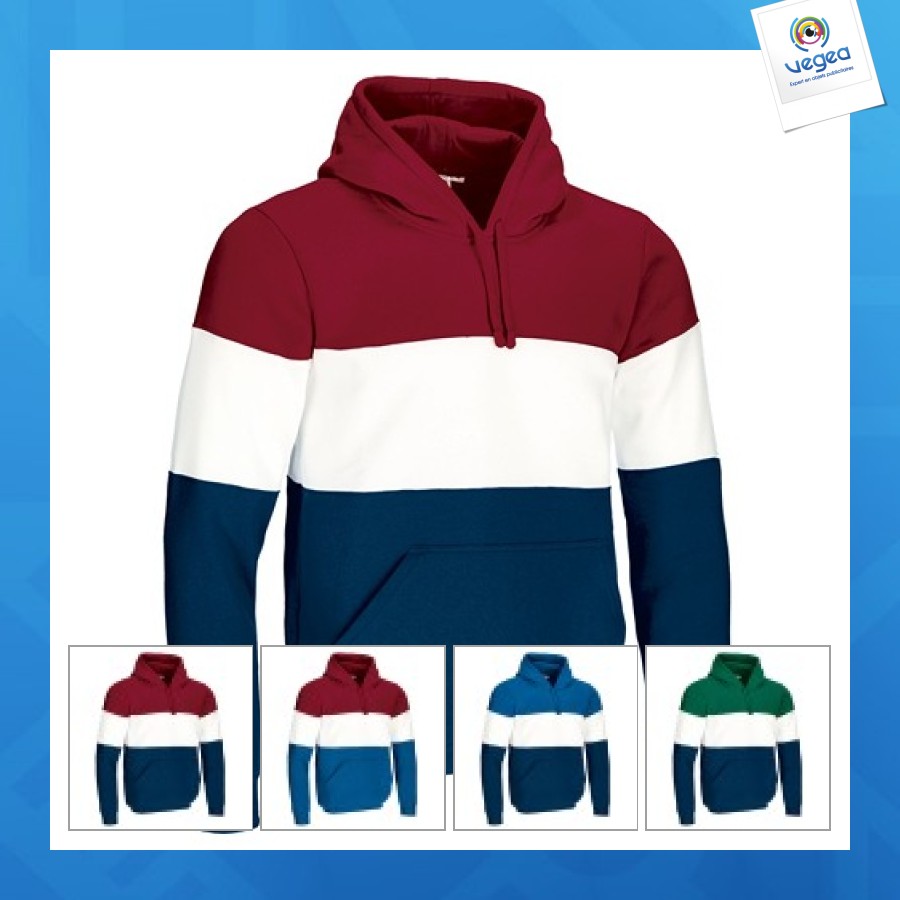 Sweat-shirt tricolore